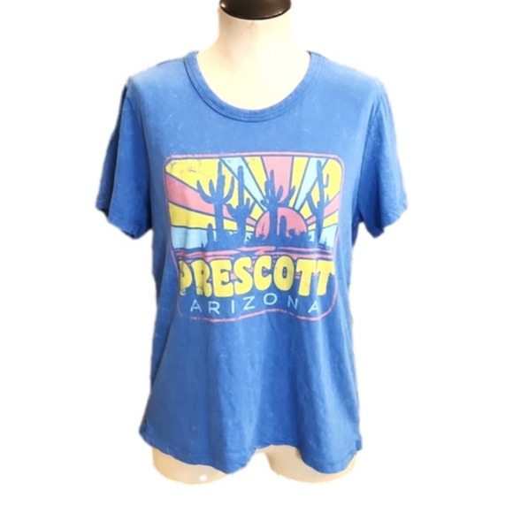 𝅺Womens Prescott Arizona blue graphic tee by Blue 84 Size Large - Picture 1 of 13